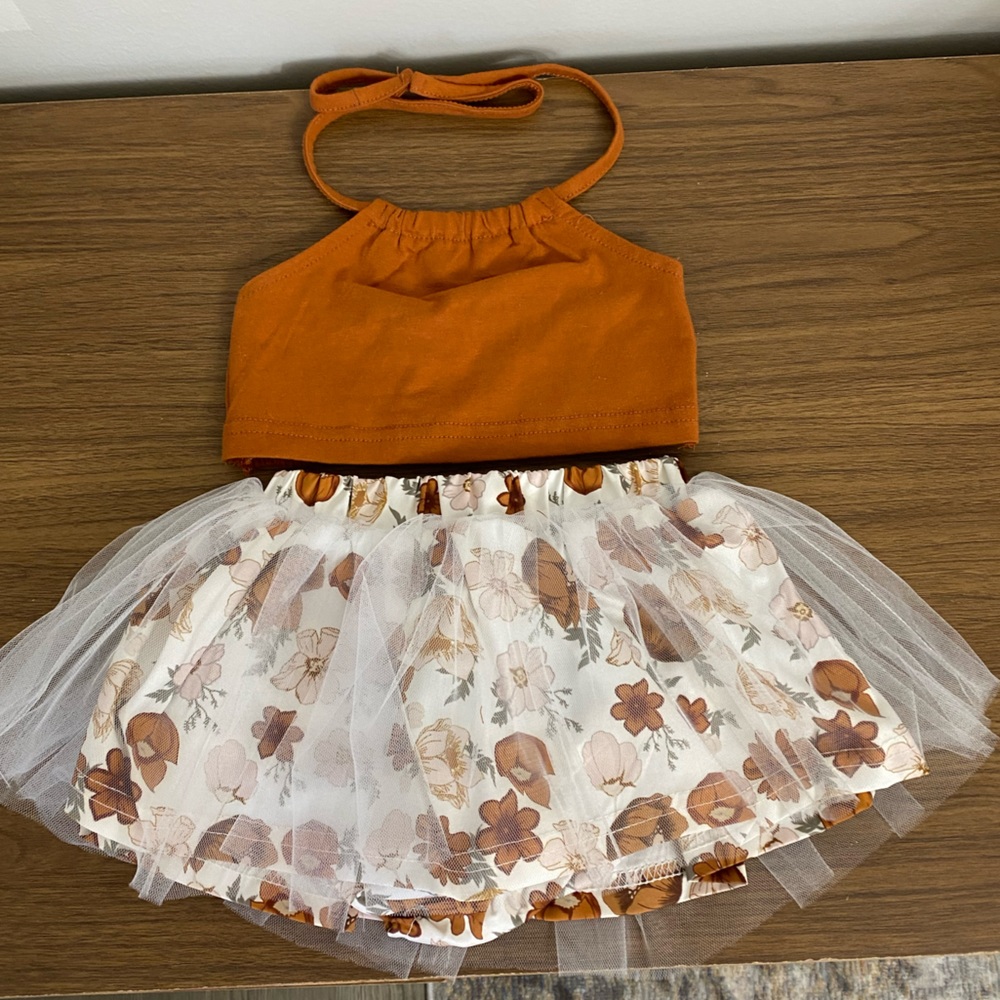 Baby Girl 2pc Bohemian Tutu Fashion Set